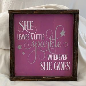Wooden Sign for Girl’s Room